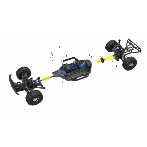 Радиоуправляемая модель машины TRAXXAS Slash Ultimate 1/10 4WD VXL TQi Bluetooth Module OBA