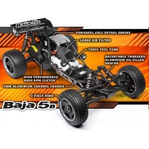 Багги 1/5 - BAJA 5B 2.0 RTR (BLACK) (NEW)-HPI-110190