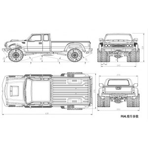 Набор для сборки трофи Cross RC PG4L "Pickup" 4WD 1/10 KIT