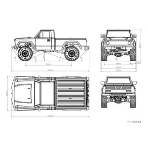 Набор для Сборки РУ внедорожника Cross RC PG4R "Pickup" 4WD 1/10 KIT