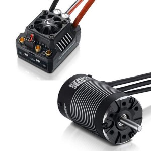 Бессенсорная бесколлекторная система Ezrun COMBO MAX10 SCT 3660SL 3200KV для масштаба 1:10