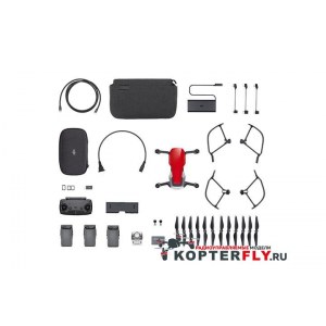 Квадрокоптер DJI MAVIC AIR FLY MORE COMBO (FLAME RED)