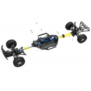 Радиоуправляемая модель машины TRAXXAS Slash 4x4 VXL 1/10 4WD TSM OBA