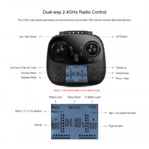 Квадрокоптер с камерой и трансляцией WLtoys Q393-E