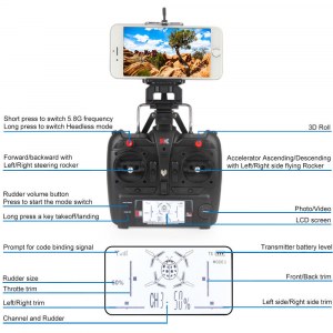 Квадрокоптер для новичка XK Innovations X300-W (WIFI, FPV, оптическая стабилизация, барометр)