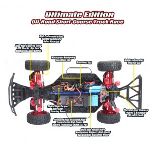 Радиоуправляемый шорт-корс трак Remo Hobby Truck 9emu 4WD RTR масштаб 1:8 2.4G - RH8025