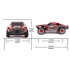 Радиоуправляемый шорт-корс трак Remo Hobby Truck 9emu 4WD RTR масштаб 1:8 2.4G - RH8025