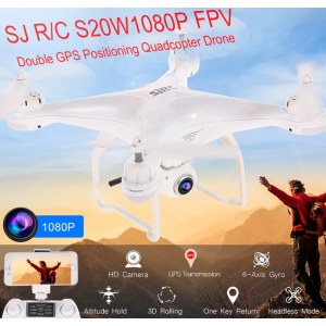 Квадрокоптер Aosenma SJ RC SJ-S20W (регулируемая камера 1080P, двойной режим GPS, Follow Me, удержание высоты)