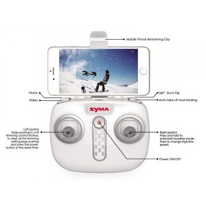 Квадрокоптер с камерой Syma X22SW с FPV трансляцией Wi-Fi, 2.4G 6-AXIS RTF