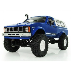 Внедорожник синий 1/16 электро - RC Military Truck Buggy Crawler PRO WPLC-24-Blue