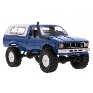 Внедорожник синий 1/16 электро - RC Military Truck Buggy Crawler PRO WPLC-24-Blue