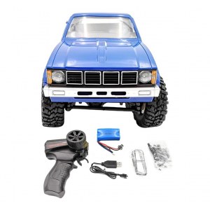 Внедорожник синий 1/16 электро - RC Military Truck Buggy Crawler PRO WPLC-24-Blue