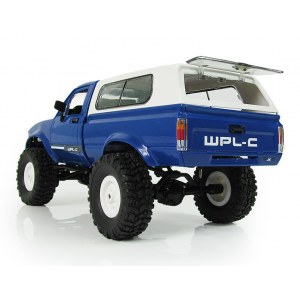 Внедорожник синий 1/16 электро - RC Military Truck Buggy Crawler PRO WPLC-24-Blue