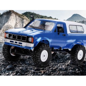 Внедорожник синий 1/16 электро - RC Military Truck Buggy Crawler PRO WPLC-24-Blue