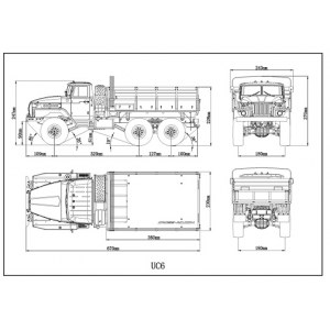 Cross RC UC6 "Урал 4320" 6x6 1/12 KIT