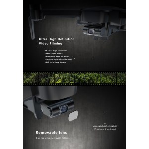 Квадрокоптер с камерой 4К Hubsan Zino Pro BLACK - H117S PRO