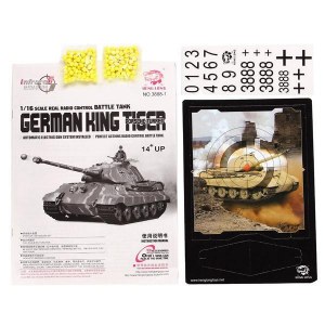 Радиоуправляемый танк Heng Long German King Tiger масштаб 1:16 2.4G - 3888-1 V5.3