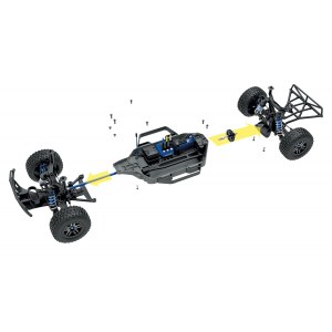 Радиоуправляемая модель TRAXXAS Slash Ultimate 1:10 4WD VXL TQi Bluetooth Module TRA68077-4 2022г