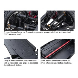 Модель шоссейного автомобиля MST XXX-R Scale RC EVO X 4WD RTR масштаб 1:10 2.4G - MST-531110B