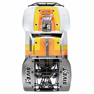 Радиоуправляемая машина на бензине Losi 1:5 5IVE-T 2.0 4wd SCT Бензо Серый/Оранжевый/Белый BND 2019 год LOS05014T2
