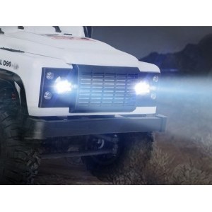 Радиоуправляемая машина MN MODEL американский внедорожник Defender D90 (серебристый) 4WD 2.4G 1/12 RTR MN-99S