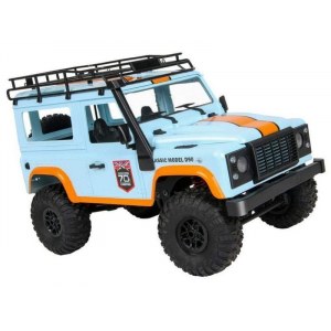 Радиоуправляемая машина MN MODEL американский внедорожник Defender D90 (голубой) 4WD 2.4G 1/12 RTR MN-99B