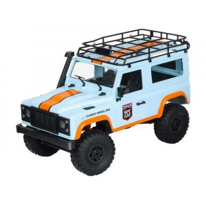 Радиоуправляемая машина MN MODEL американский внедорожник Defender D90 (голубой) 4WD 2.4G 1/12 RTR MN-99B