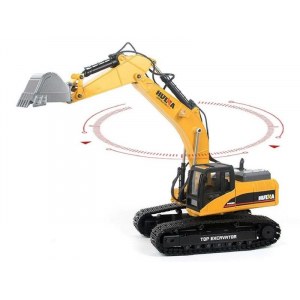 Радиоуправляемый экскаватор HUI NA TOYS 2.4G 23CH 1/14 RTR + Li-Po и З/У HN1580