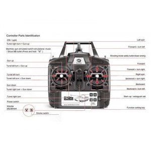 Радиоуправляемый танк Heng Long Tiger I UpgradeA V6.0 2.4G 1/16 RTR - HL3818-1UA6.0