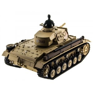 Радиоуправляемый танк Heng Long Panzer III type H Original V6.0 2.4G 1/16 RTR - HL3849-1O6.0