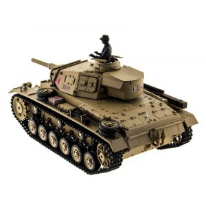 Радиоуправляемый танк Heng Long Panzer III type H Original V6.0 2.4G 1/16 RTR - HL3849-1O6.0