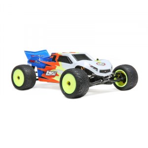 Трагги на радиоуправлении Losi 1/18 Mini-T 2.0 2WD Stadium Truck Brushed RTR (синий) LOS01015T2