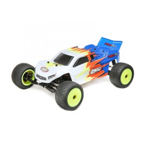 Трагги на радиоуправлении Losi 1/18 Mini-T 2.0 2WD Stadium Truck Brushed RTR (синий) LOS01015T2