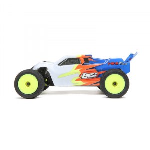 Трагги на радиоуправлении Losi 1/18 Mini-T 2.0 2WD Stadium Truck Brushed RTR (синий) LOS01015T2