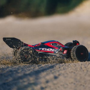 Радиоуправляемая Багги ARRMA 1:8 TYPHON 6S V5 4WD BLX RTR (чёрный) ARA8606V5