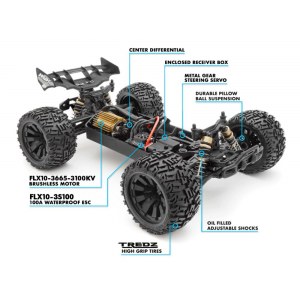 Радиоуправляемая модель трагги Maverick Quantum+ XT Flux 3S MV150300