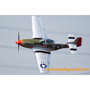 Радиоуправляемый самолет FreeWing P-51D HP "Old Crow" PNP FW30122P