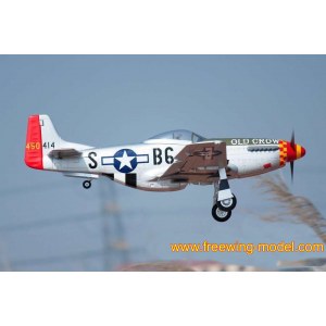 Радиоуправляемый самолет FreeWing P-51D HP "Old Crow" PNP FW30122P