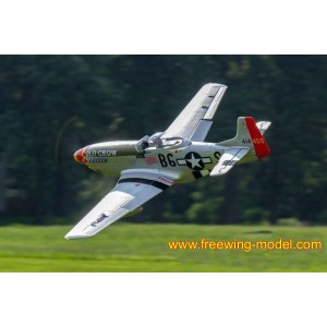 Радиоуправляемый самолет FreeWing P-51D HP "Old Crow" PNP FW30122P