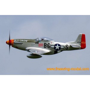 Радиоуправляемый самолет FreeWing P-51D HP "Old Crow" PNP FW30122P