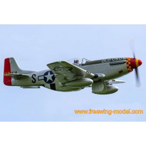 Радиоуправляемый самолет FreeWing P-51D HP "Old Crow" PNP FW30122P