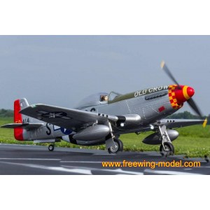 Радиоуправляемый самолет FreeWing P-51D HP "Old Crow" PNP FW30122P