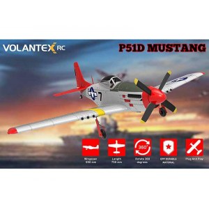 Радиоуправляемый самолет Volantex RC P51D 750мм Brushless 2.4G 4ch LiPo RTF with Gyro - EXA76801RRBL