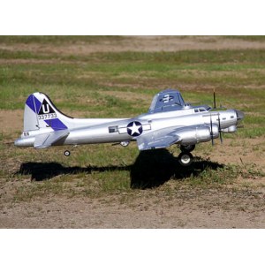 Радиоуправляемый самолет Top RC B17 серебристый 1875мм PNP top073B