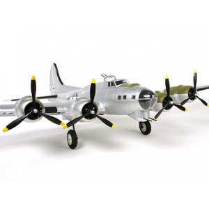 Радиоуправляемый самолет Top RC B17 серебристый 1875мм PNP top073B