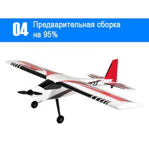 Радиоуправляемый самолет Top RC Riot Pro 1400мм 2.4G 4-ch LiPo RTF top049E