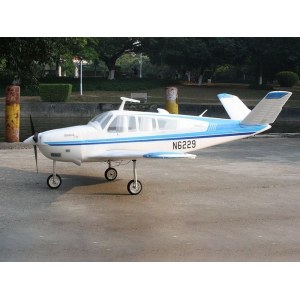 Радиоуправляемый самолет Top RC ST Beechcraft Bonanza V35 голубой 1280мм (шасси) PNP top085B