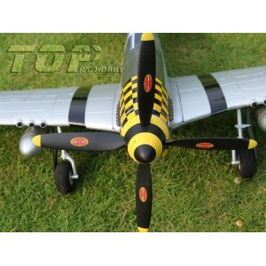 Радиоуправляемый самолет Top RC P-51D Pro желтый 750мм flight controller PNP top017D