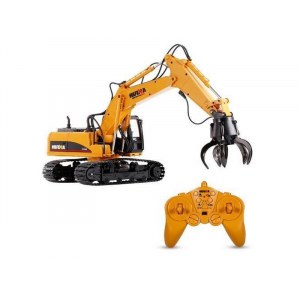 Радиоуправляемый экскаватор c шаровым захватом HUI NA TOYS 2.4G 16CH 1/14 RTR HN1571