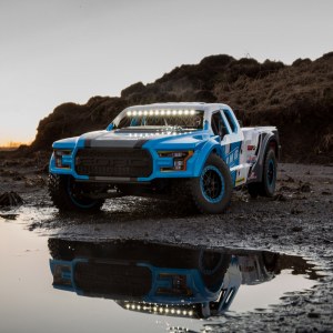 Шорт-корс Losi 1:10 Ford Raptor Baja Rey 4WD Brushless RTR with SMART (синий) LOS03020V2T1